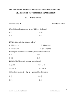 Garade 8 Maths 3rd round model exam.pdf